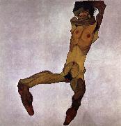 Egon Schiele Seated Male Nude USA oil painting artist